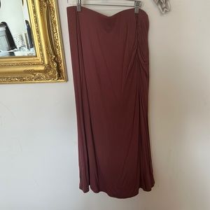 Knit midi skirt wasabi mint